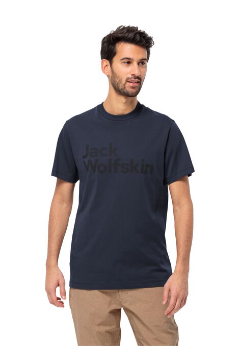 ESSENTIAL LOGO T M - night blue L - Men\'s organic cotton T-shirt – JACK  WOLFSKIN